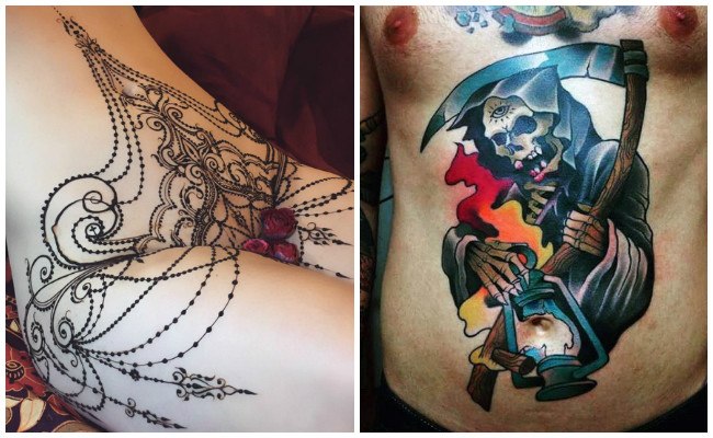 Imágenes de tatuajes en la tripa