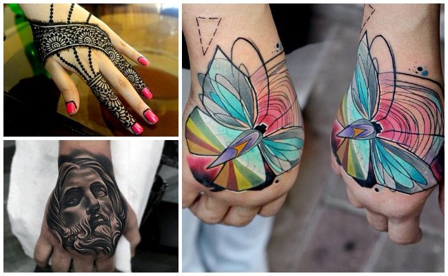 Imágenes de tatuajes en la mano