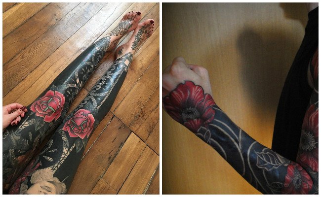 Tatuajes blackout sólido