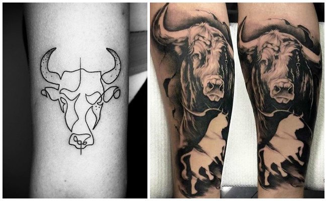 Tatuajes de calaveras de toros
