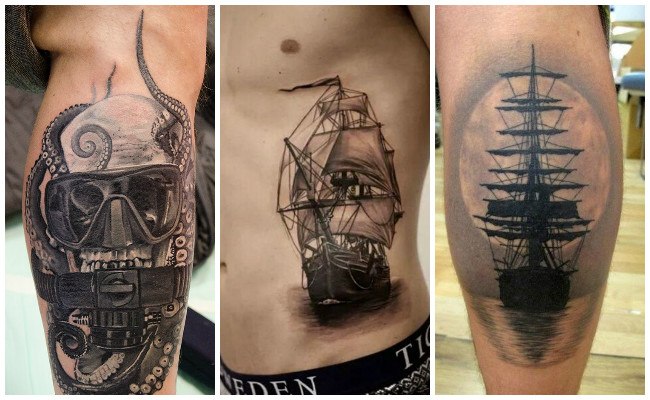 Tatuajes de barcos fantasmas