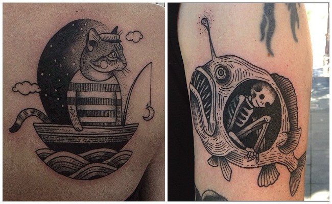 Tatuajes de barcos para mujeres