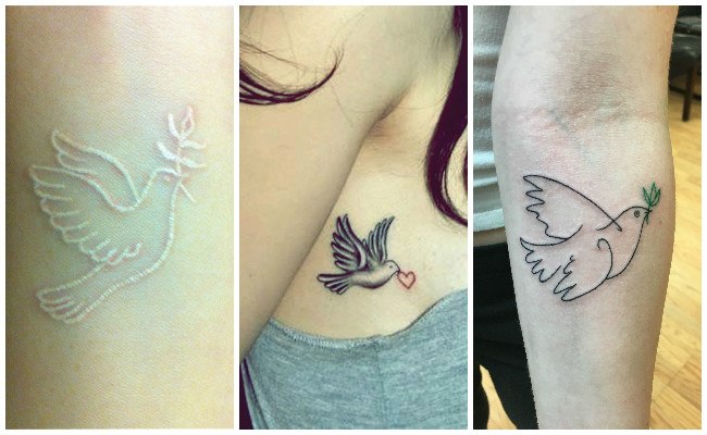 Tatuajes de palomas para hombres