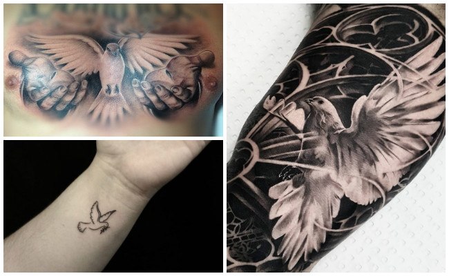 Tatuajes de palomas pequeñas