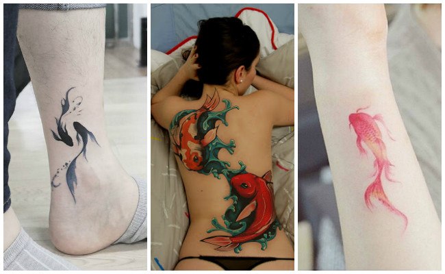 Tatuajes de peces koi