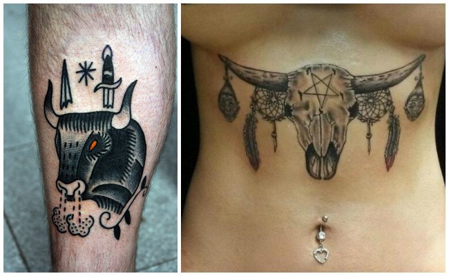 Tatuajes de toros de lidia
