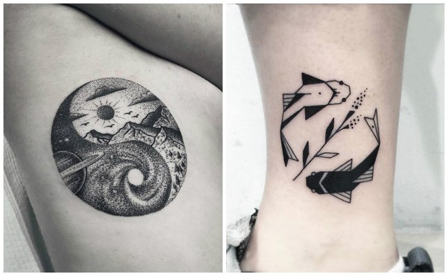 Tatuajes de yin yang para parejas