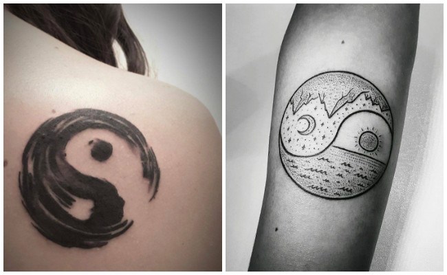 Tatuajes de yin yang pequeños