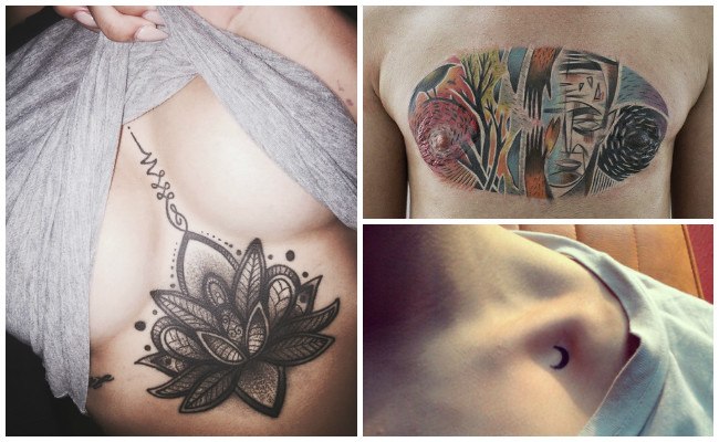Tatuajes en el pecho y hombro