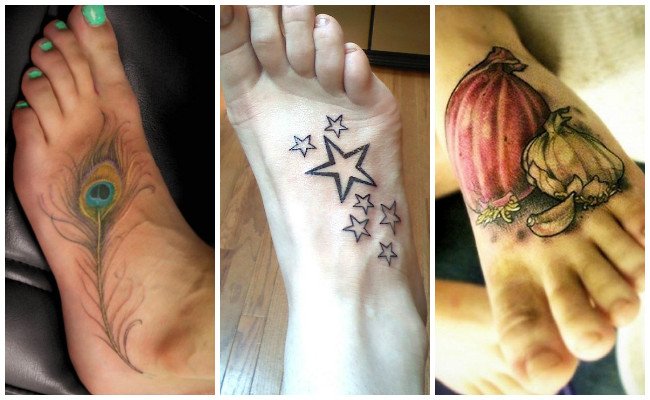 Tatuajes en el pie con estrellas