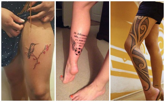 Ver tatuajes en la pierna